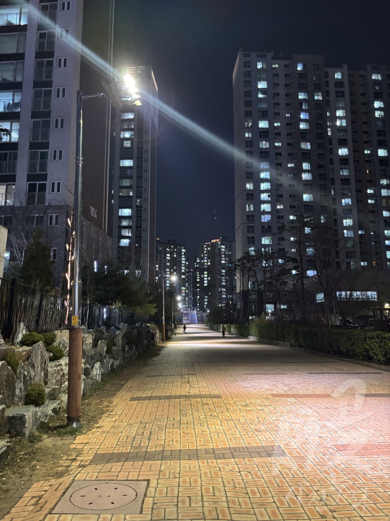 밤길 안전사고 예방을 위한 학교주변 가로등 정비