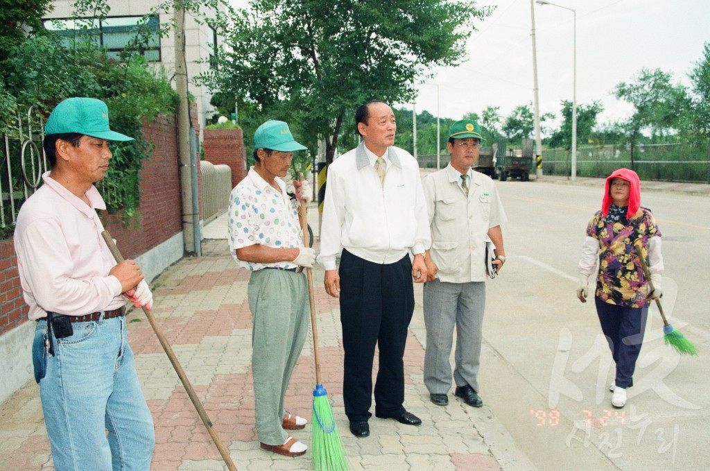 (하절기 방역 실태 점검) 공공근로 현장 방문