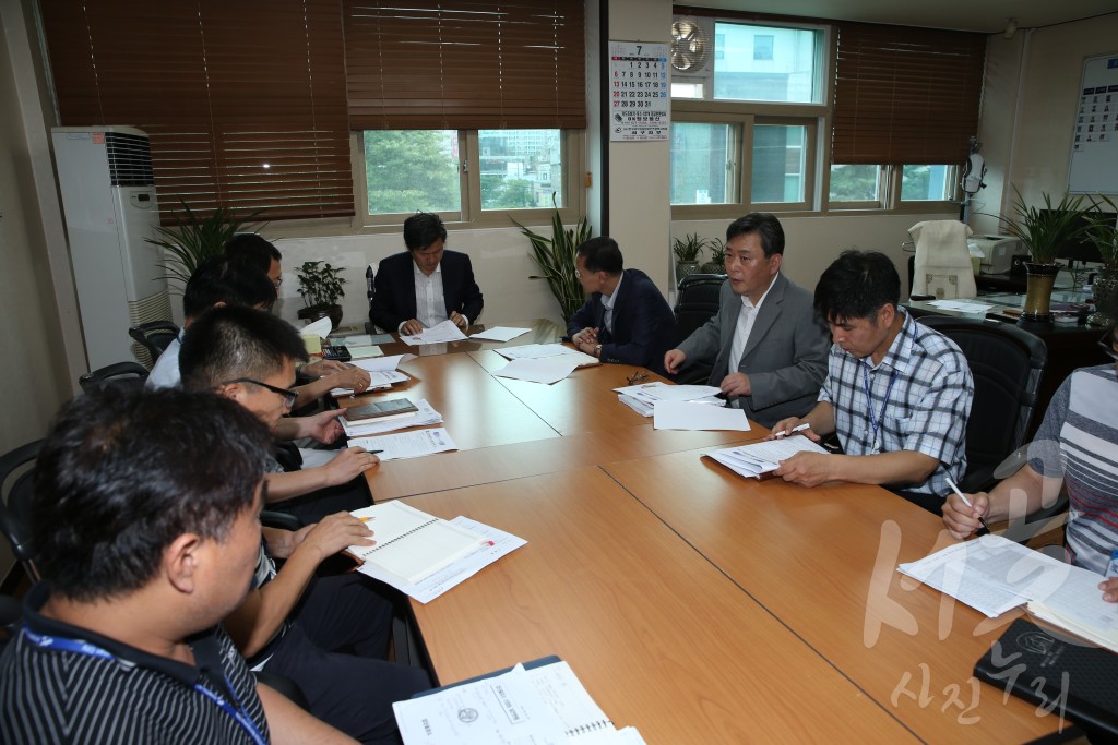 구청장 동주민센터 단체장 및 직원과의 인사(검단1동)