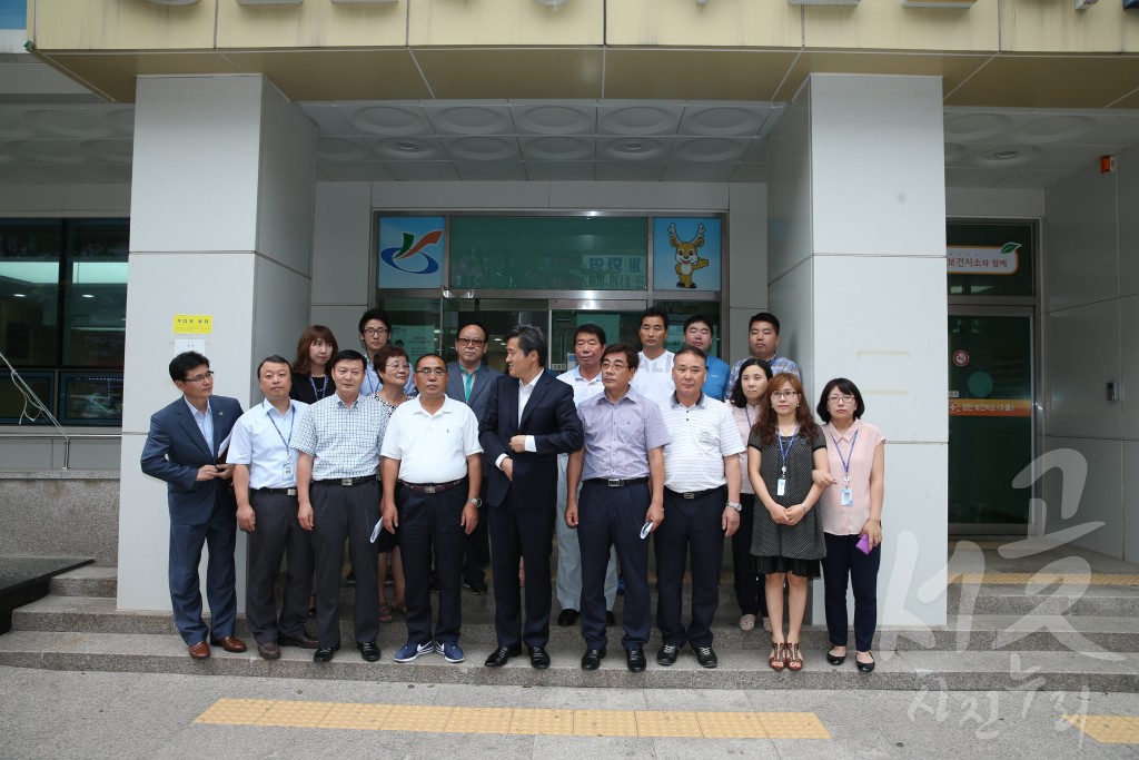 구청장 동주민센터 단체장 및 직원과의 인사(검단4동)