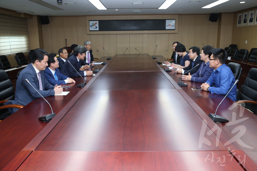 중국청도시 서구청 방문