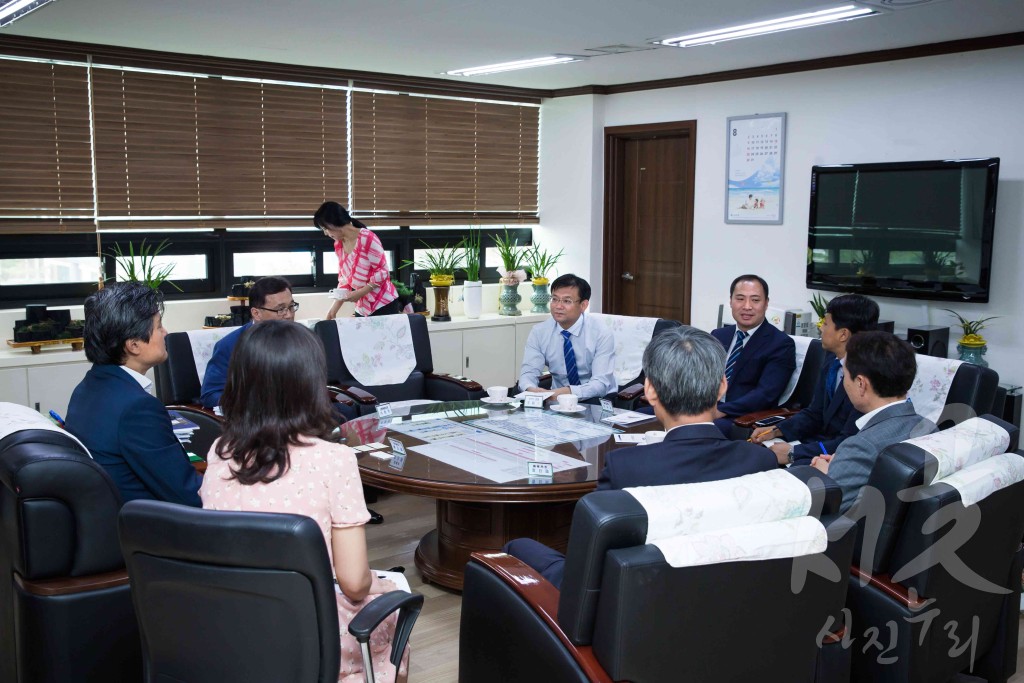 중국 위해시 문등구 관계자 방문